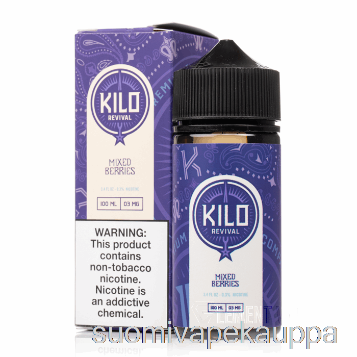 Vape Nesteet Sekoitettu Marja - Kilo Revival - 100ml 6mg